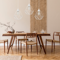 Milagro - Lampa wisząca BASKET WHITE 3xE27