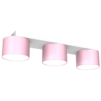 Milagro - Lampa sufitowa DIXIE Pink/White  3xGX53