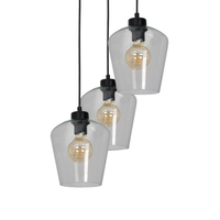 Milagro - Lampa wisząca SANTIAGO CLEAR 3xE27