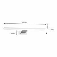 Kinkiet Shine 60cm 13,8W LED Biały / Chrom