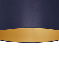 Milagro - Lampa sufitowa BEN NAVY BLUE/GOLD 3xE27