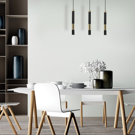 Milagro - Lampa wisząca DALLAS GOLD 3x miniGU10