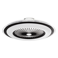 Milagro - Plafoniera LED ZONDA BLACK 48W z wentylatorem