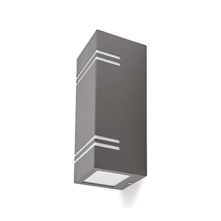 Kinkiet ogrodowy QUAZAR 7 2xGU10 IP44 szary Kobi