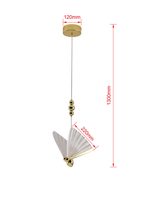 Lampa wisząca Mariposa 1 złota LED CCT