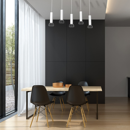 Milagro - Lampa Wisząca DANTE SILVER 5x mini GU10