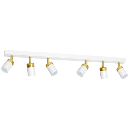 Milagro - Lampa sufitowa JOKER WHITE/GOLD 6xGU10