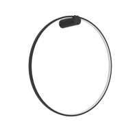 Kinkiet Mirror L czarny IP44 LED CCT