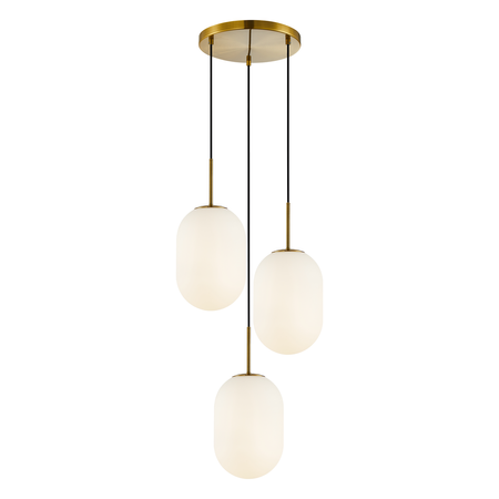 Milagro - Lampa wisząca ALIAS GOLD 3xE14 koło