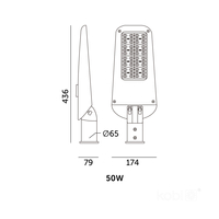 Oprawa drogowa LED ULTIMATE STREET 50W 4000K IP66 Kobi Pro