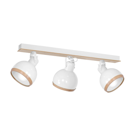 Milagro - Lampa sufitowa OVAL WHITE 3xE27