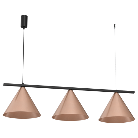 Milagro - Lampa wisząca CAPITAL CZARNY-MIEDZIANY 3XGX53