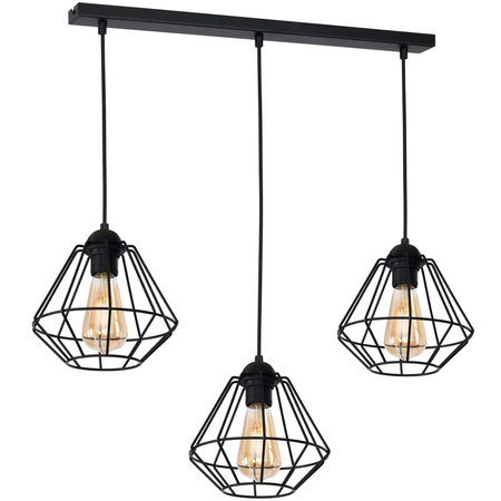 Milagro - Lampa wisząca COLIN BLACK 3xE27