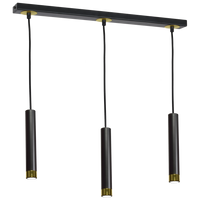 Milagro - Lampa wisząca DANI BLACK/GOLD 3xGU10