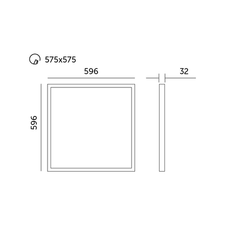 Panel LED CAPRI 40W 60x60 4000K IP65 Kobi Pro