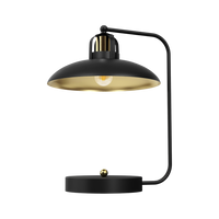 Milagro - Lampka biurkowa FELIX BLACK/GOLD 1xE27