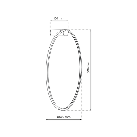 Milagro - Kinkiet Saturno Black 25W LED