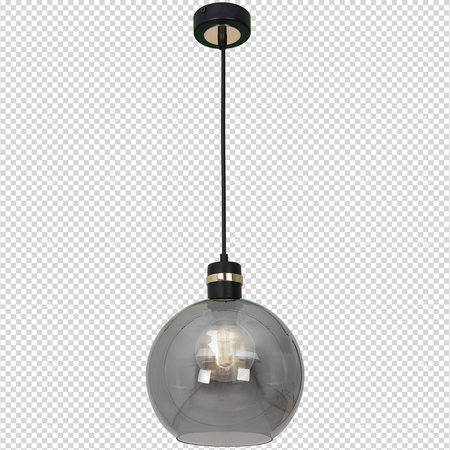 Milagro - Lampa wisząca OMEGA BLACK/GOLD 1xE27