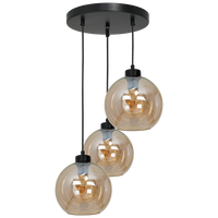 Milagro - Lampa wisząca SOFIA AMBER 3xE27