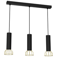 Milagro - Lampa wisząca DANTE Black/Gold 3x mini GU10