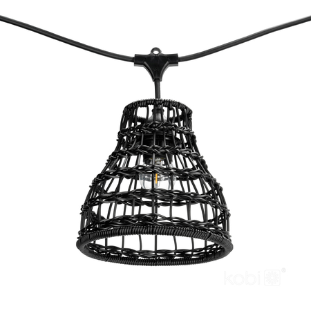 Klosz do zestawu CRETE LS R2 czarny 5 sztuk Kobi Design