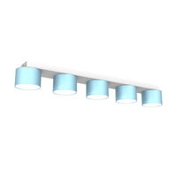 Milagro - Lampa sufitowa DIXIE Blue/White 5xGX53