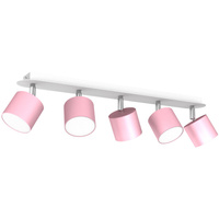 Milagro - Lampa sufitowa DIXIE PINK 5xGX53