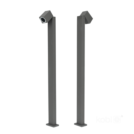 Słupek ogrodowy QUAZAR 15S 1xGU10 IP44 szary Kobi