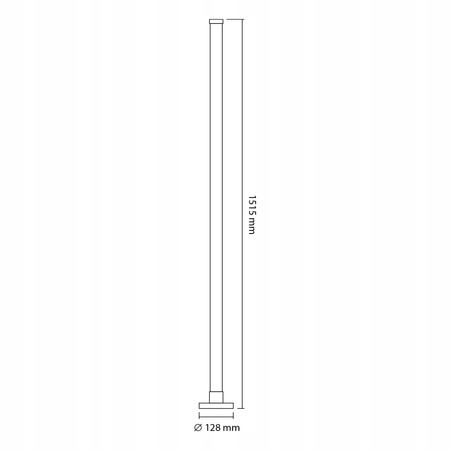 Lampa Podłogowa LED RGB + White 1,5m Wysokości Nastrojowe Oświetlenie VIDEX VL-TF20-RGB