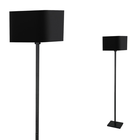 Milagro - Lampa stojąca NAPOLI BLACK/GOLD 1xE27