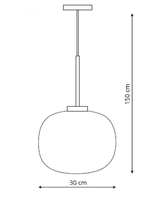 Lampa wisząca Jukon biała 1xE27