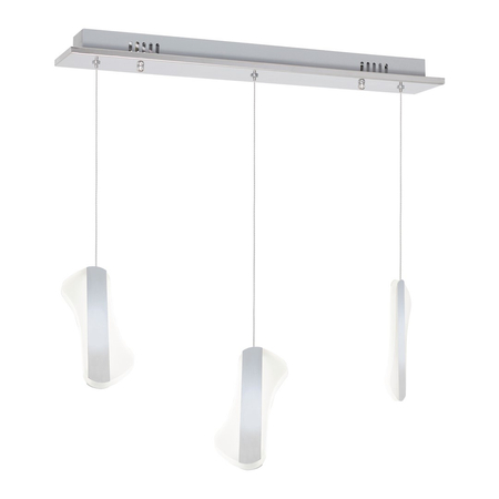 Milagro - LAMPA WISZĄCA SASH  3x8W LED BIAŁA