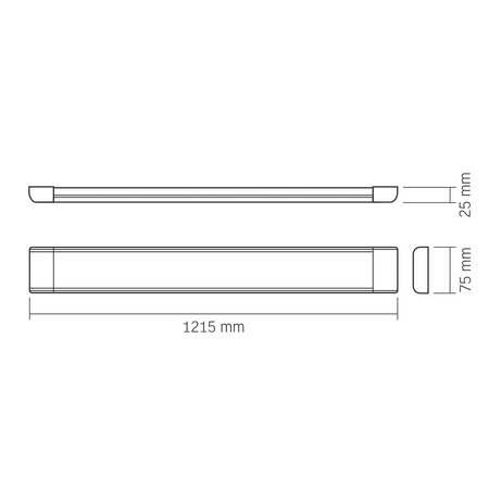 Oprawa liniowa LED Videx 50W 4000K lampa listwa