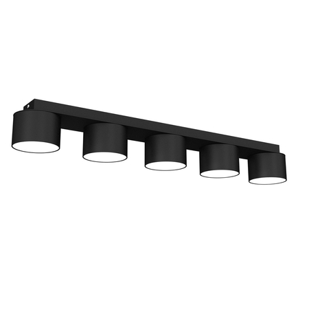Milagro - Lampa sufitowa DIXIE Black  5xGX53