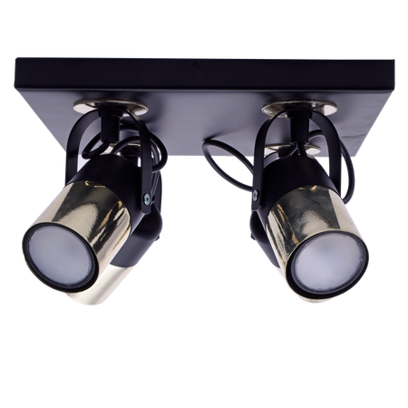 Milagro - Lampa sufitowa WILSON BLACK 4xGU10