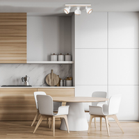 Milagro - Lampa sufitowa OVAL WHITE 3xE27