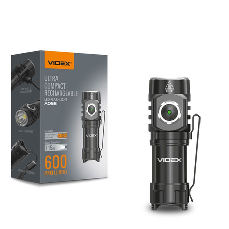 Latarka kompaktowa LED przenośna 10W 600lm IP68 VLF-A055
