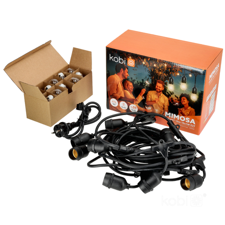 Girlanda MIMOSA LED SET 10m 10x1W E27 Kobi