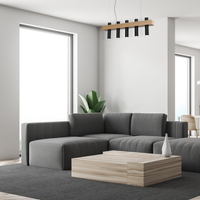 Milagro - Lampa wisząca WEST BLACK 5xGU10