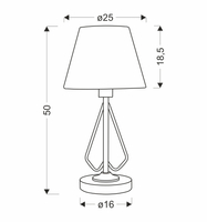 LAMPA STOŁOWA MORLEY 1 CZARNY