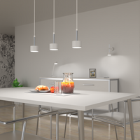 Milagro - Lampa wisząca ARENA WHITE/SILVER 3xGX53