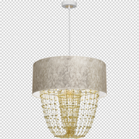 Milagro - Lampa wisząca ALMERIA WHITE/GOLD 1xE27