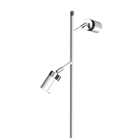 Milagro - Lampa podłogowa JOKER WHITE/CHROME 2xGU10