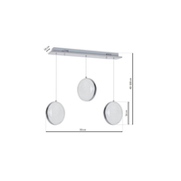 Milagro - Lampa wisząca LIRA 27W LED