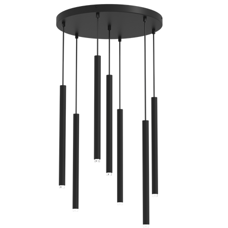 Milagro - Lampa wisząca MONZA BLACK 7xG9 max 8W LED