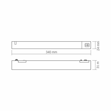Zasilacz 200W 48V do szyny magnetycznej slim VIDEX VL-TRMS-P200B