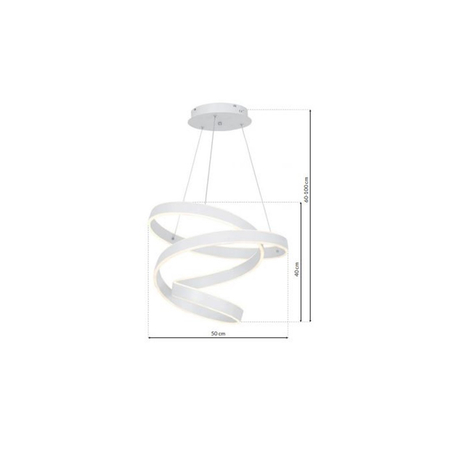 Milagro - Lampa wisząca ANDROMEDA WHITE 100W LED