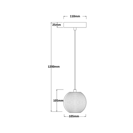 Lampa wisząca Brillant 1 złota LED CCT