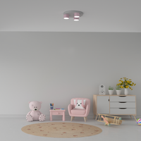 Lampa sufitowa Dixie 3xGX53 Różowy/Biały