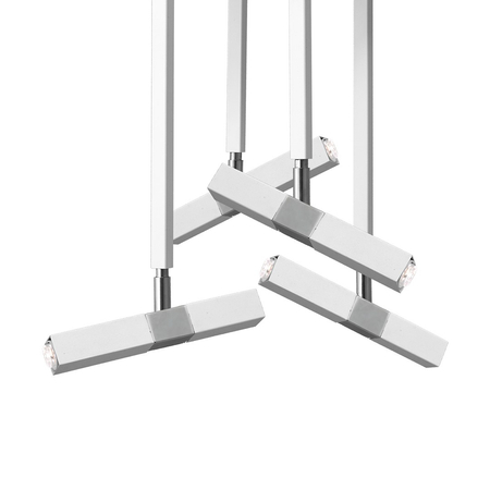 Milagro - Lampa sufitowa CASTRO WHITE / CHROME 4xG9